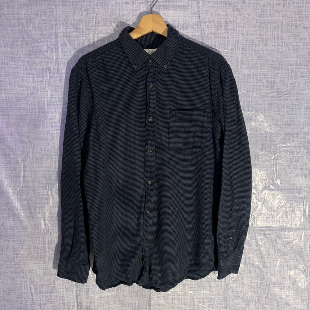 Men’s Croft&Barrow blue plaid button down
